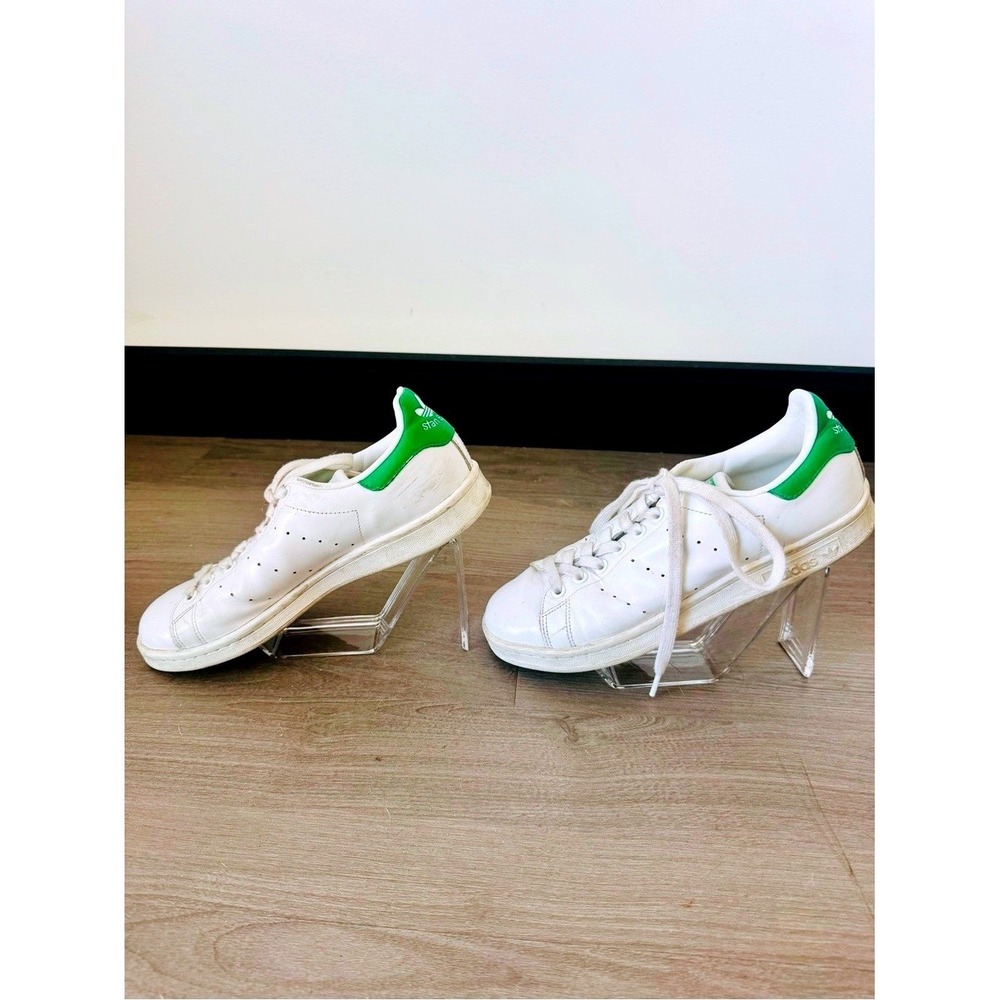 Adidas Stan Smith Sneaker White & Green Shoe Women's Size 8 - Picture 4 of 8